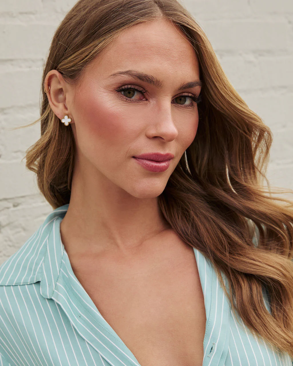 Lucky Day Clover Stud Earrings - Image 5