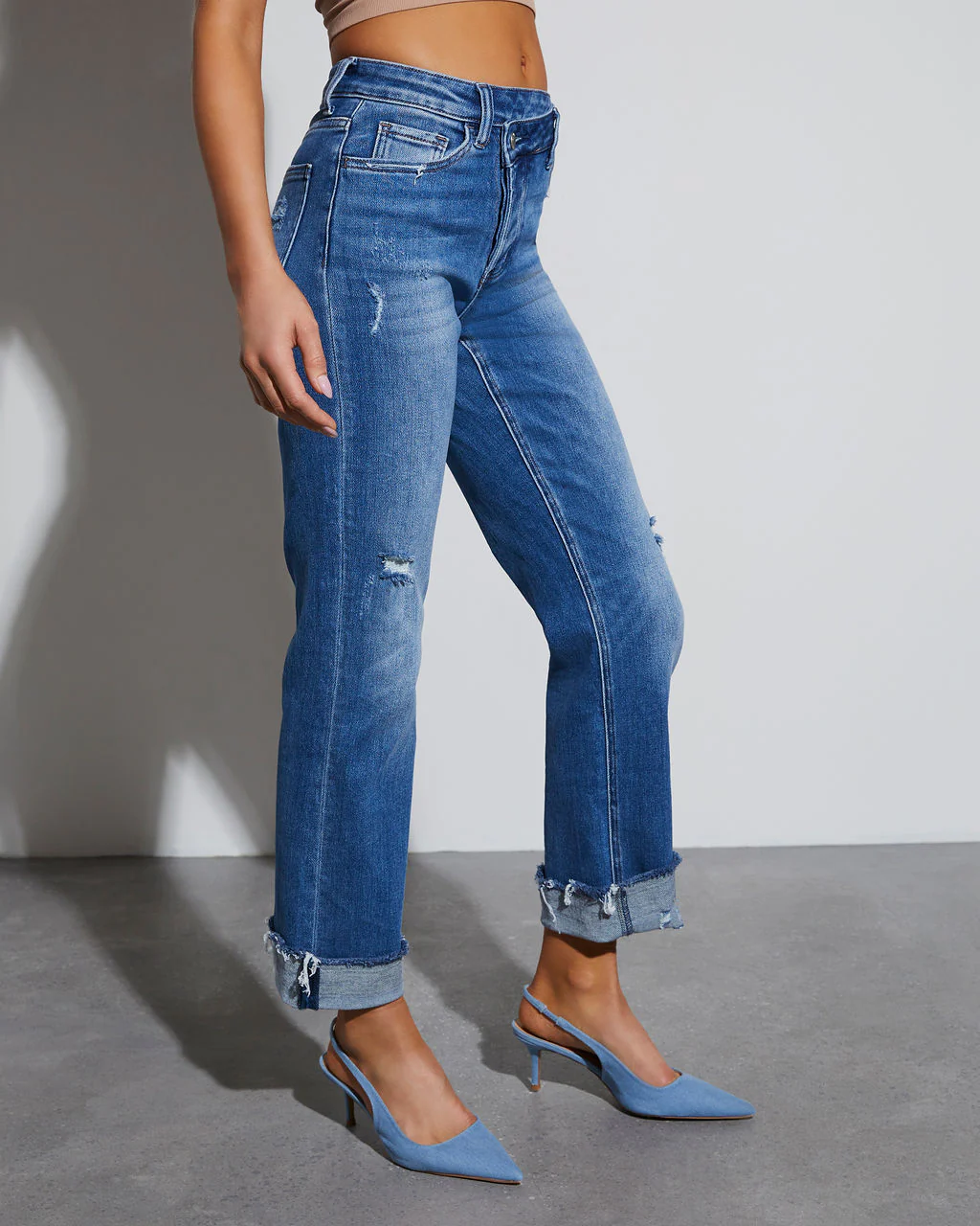 Lucy Super Stretch High Rise Slim Leg Straight Jeans - Image 2