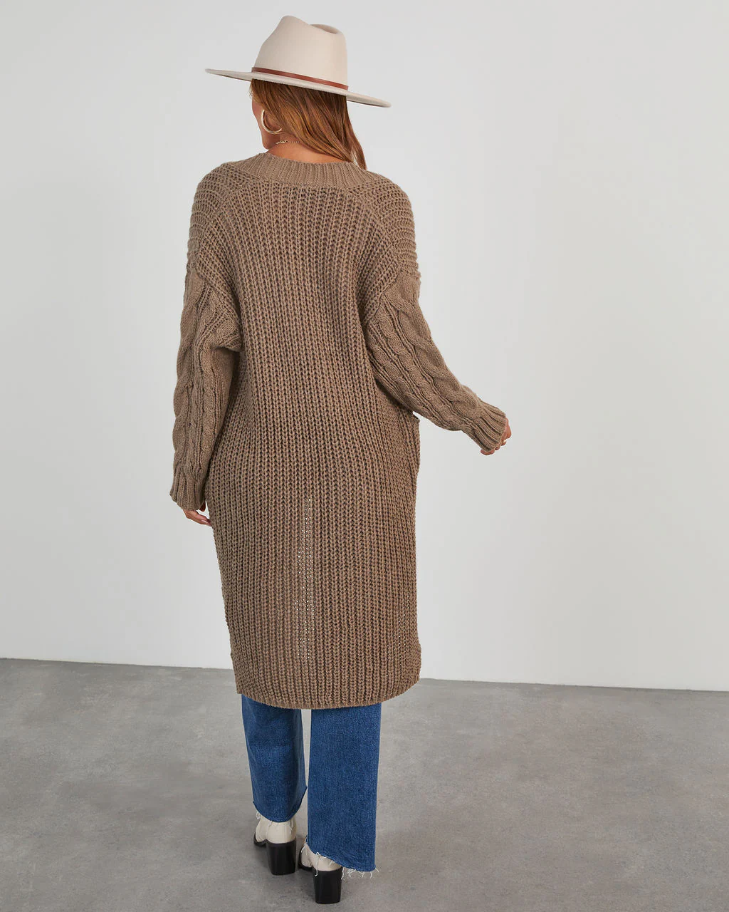 Ludlow Cable Knit Duster Cardigan - Image 16
