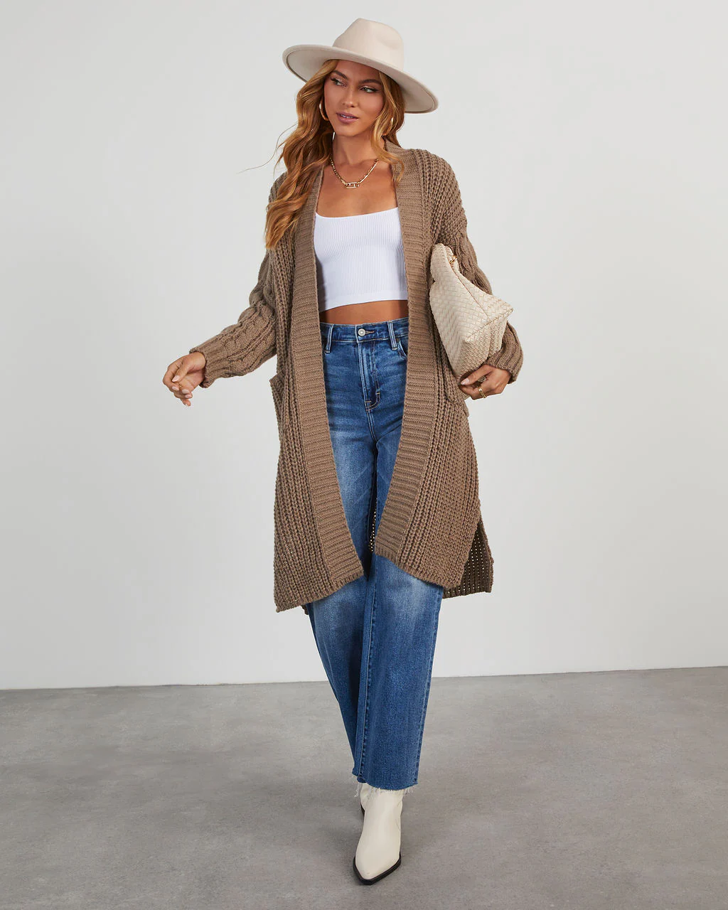 Ludlow Cable Knit Duster Cardigan - Image 17