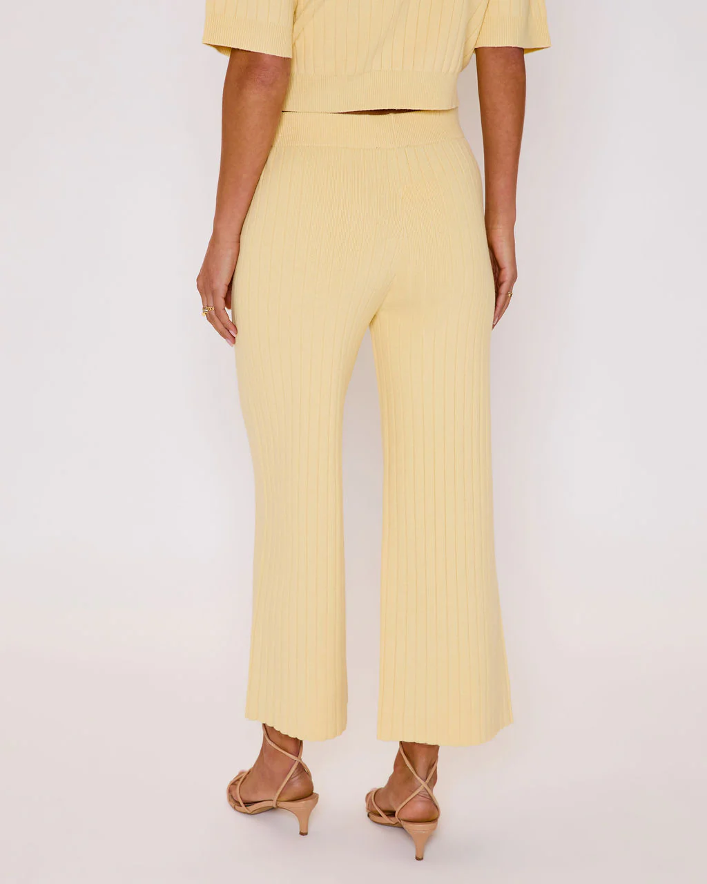 Luisah Ribbed Knit Straight Leg Pants - Image 4