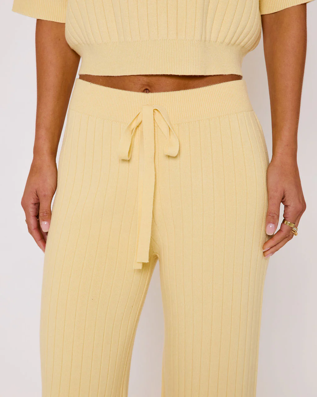 Luisah Ribbed Knit Straight Leg Pants - Image 6