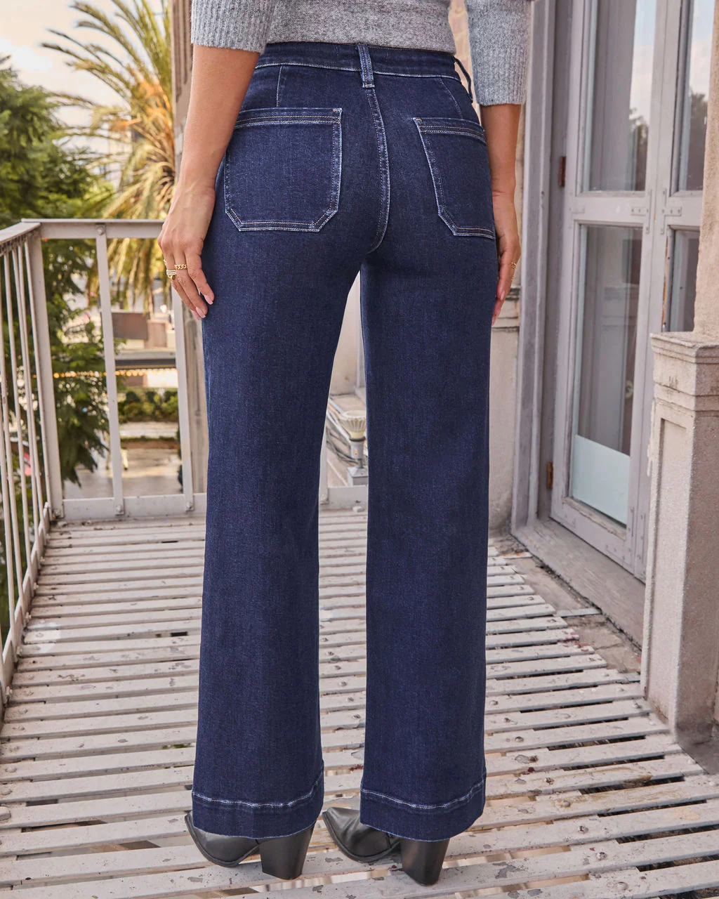 Lyrah Super Stretch High Rise Straight Leg Jeans - Image 4