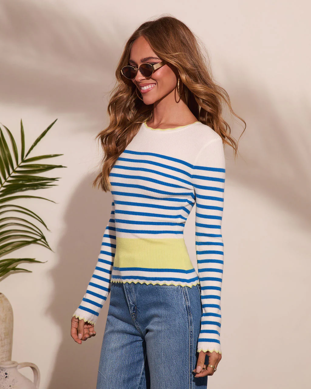 Madaline Striped Knit Top - Image 3