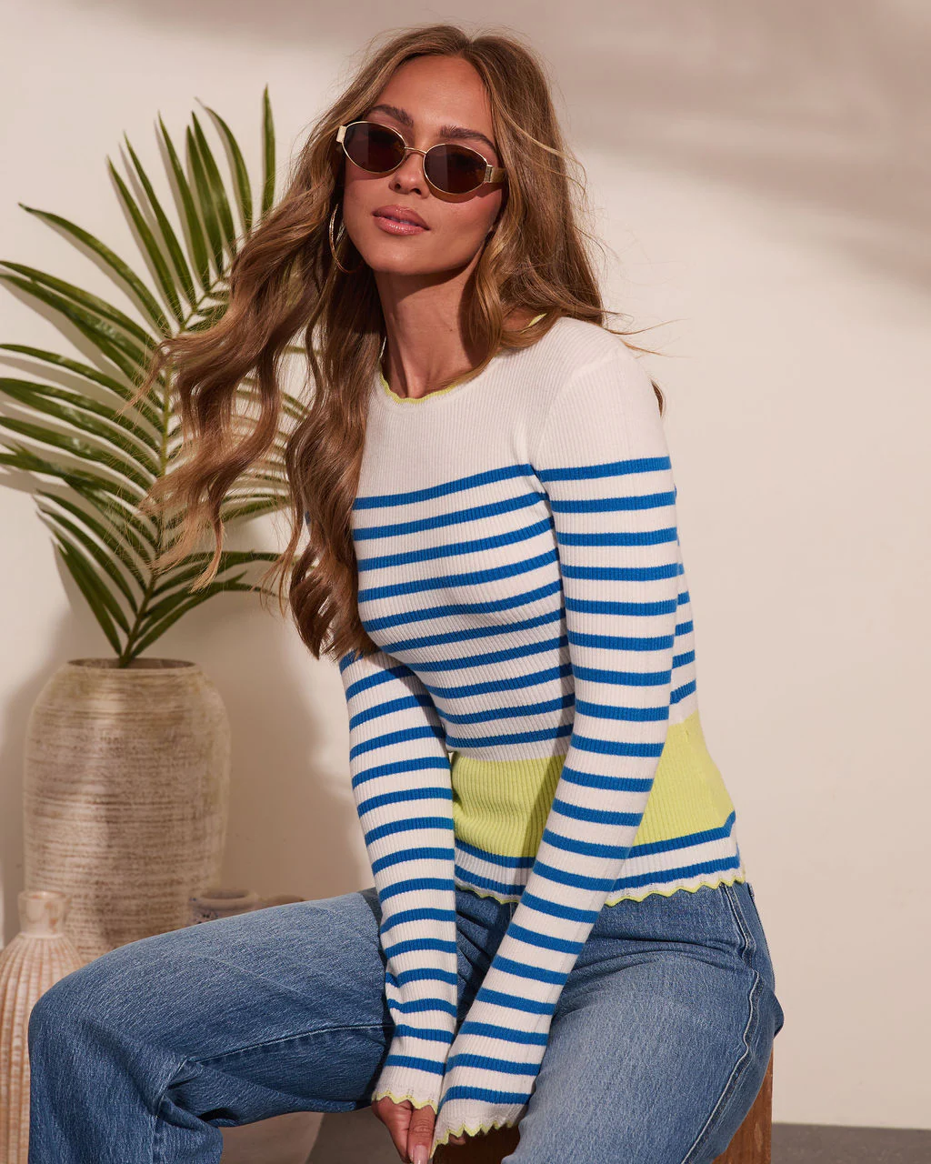 Madaline Striped Knit Top - Image 5