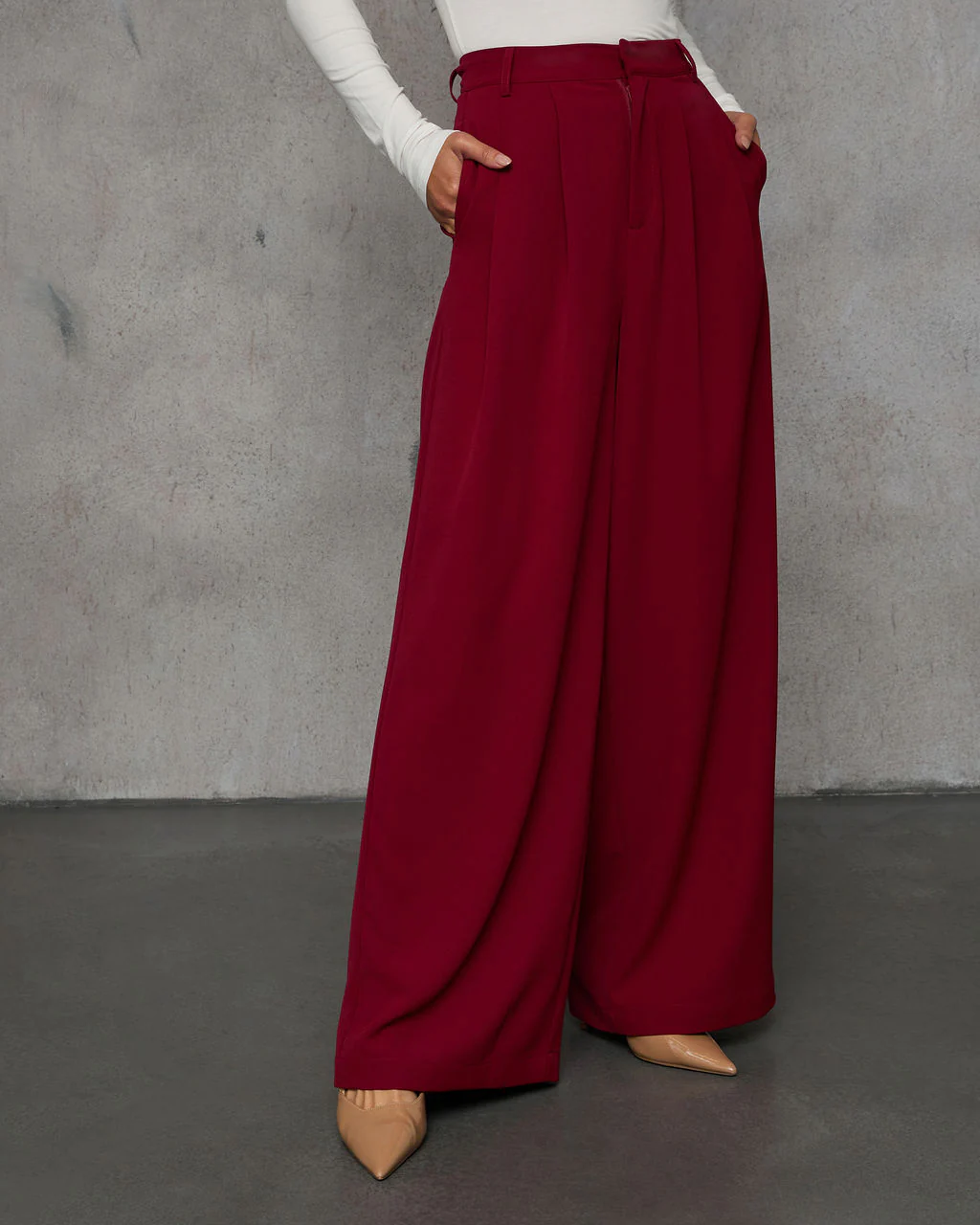 Madrigal Pocketed Wide Leg Pants - Image 15