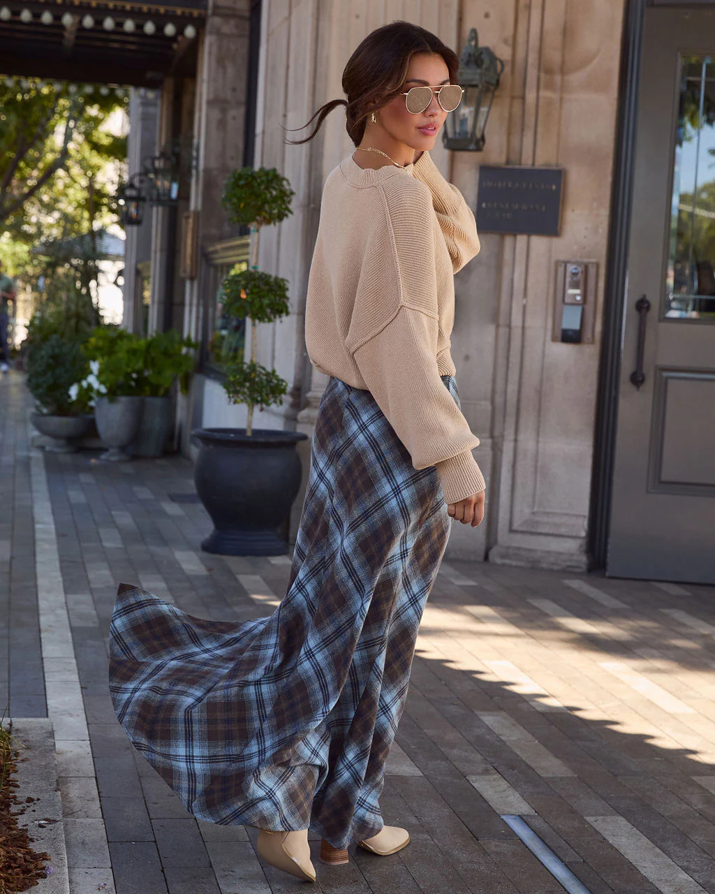 Mae Lynn Plaid Maxi Skirt - Image 6