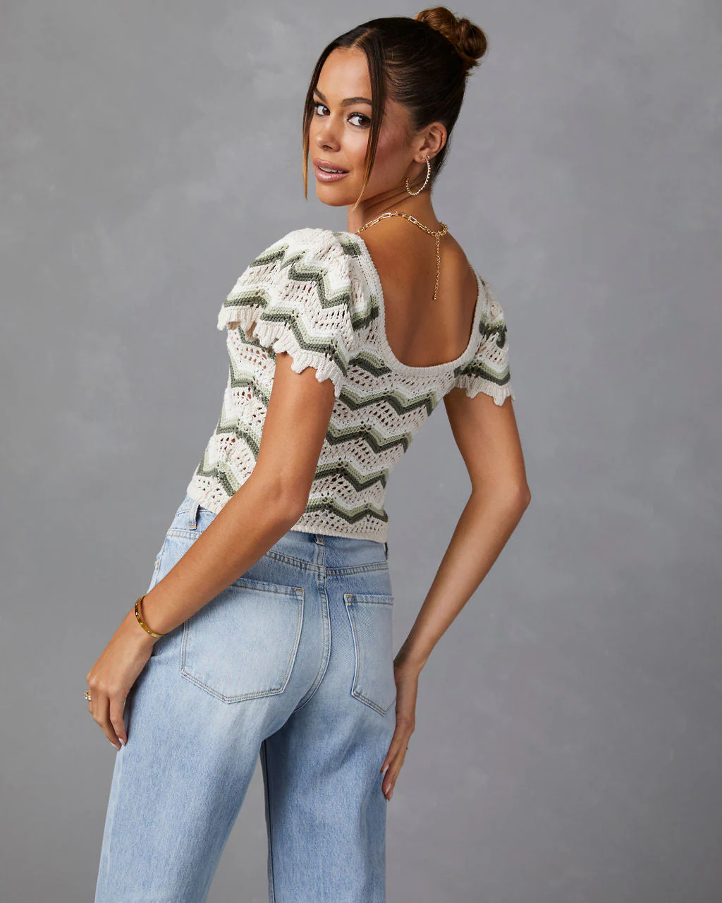Maelis Knit Crop Cardigan - Image 2