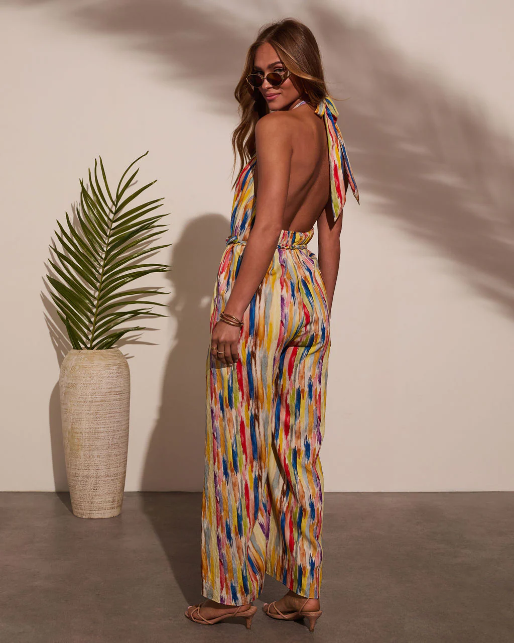 Magic Hour Halter Waist Tie Jumpsuit - Image 4