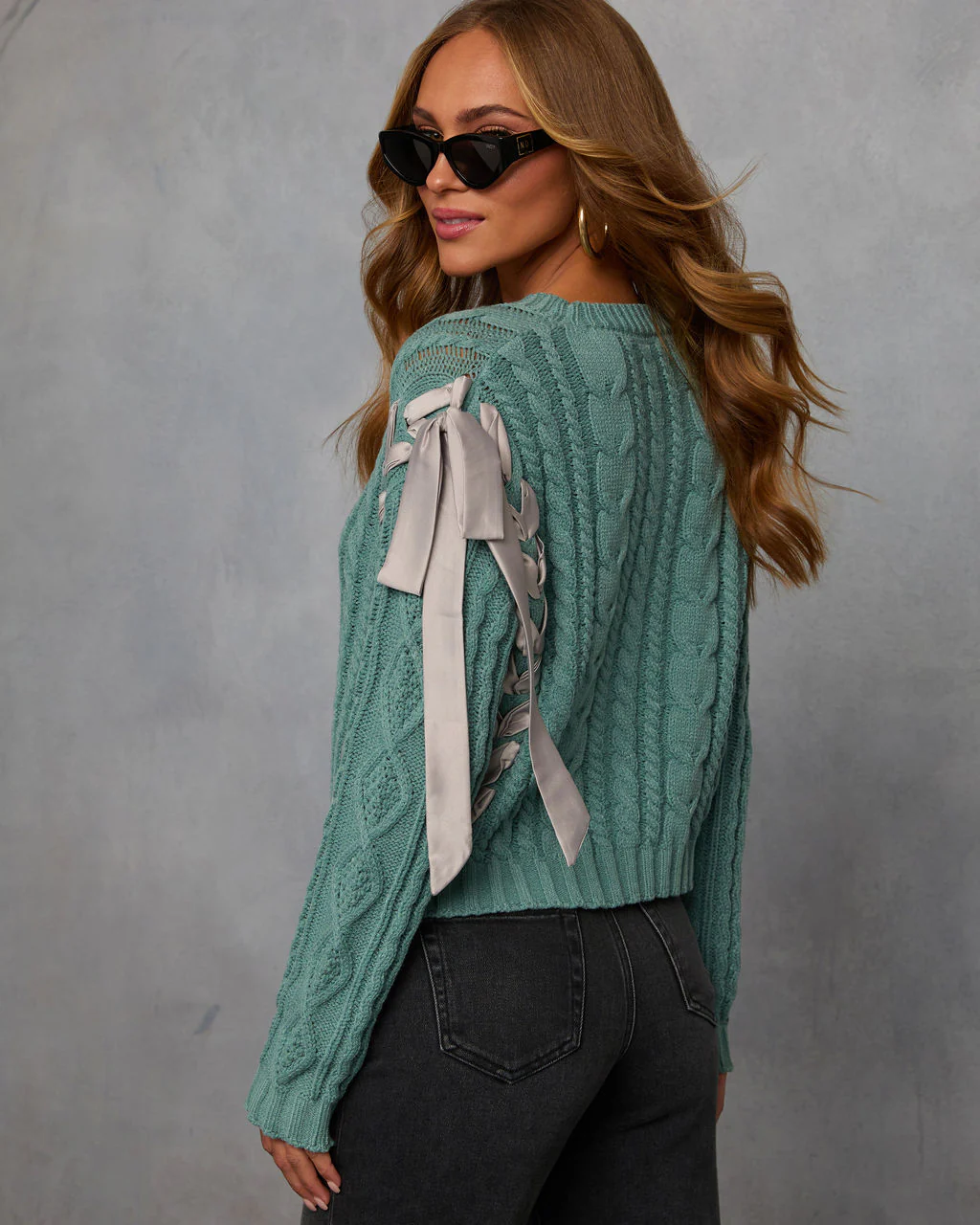Maleena Braided Ribbon Sweater - Image 4