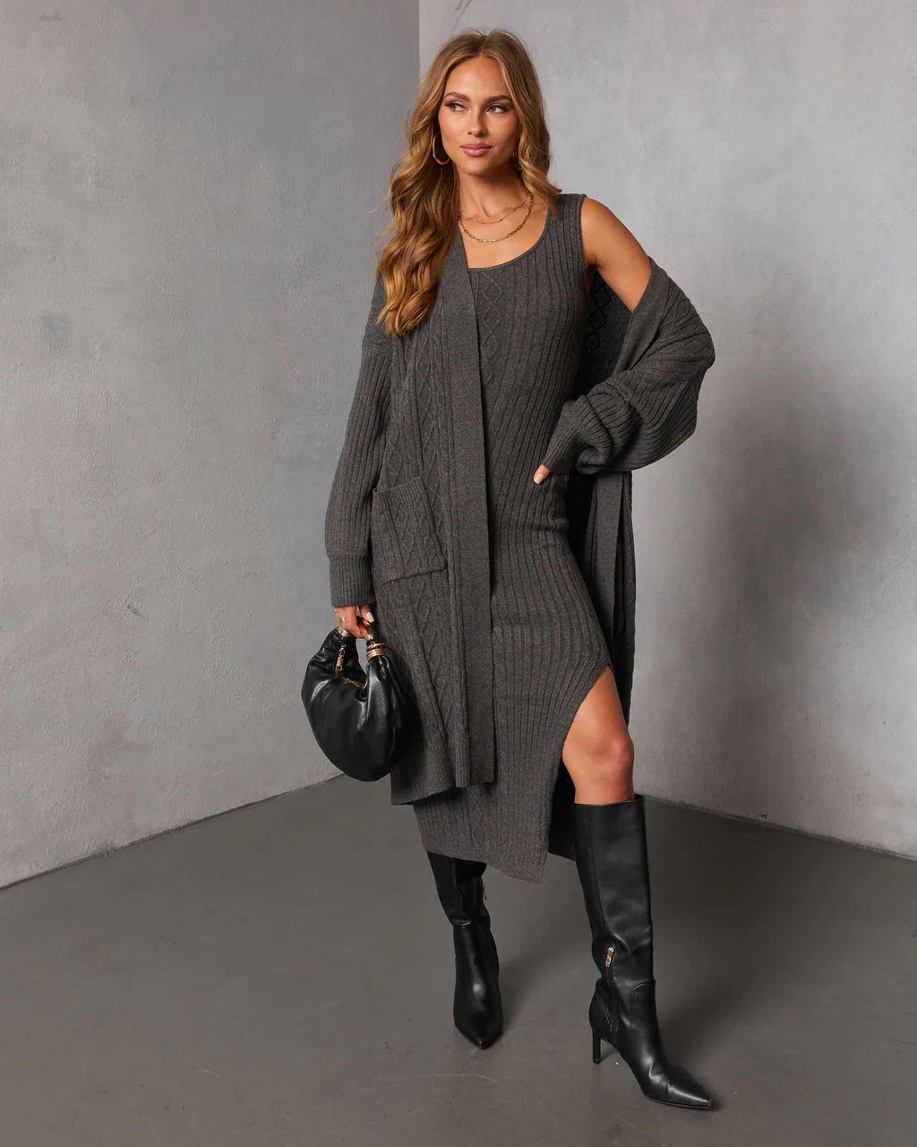 Malissa Knit Bodycon Midi Dress - Image 6