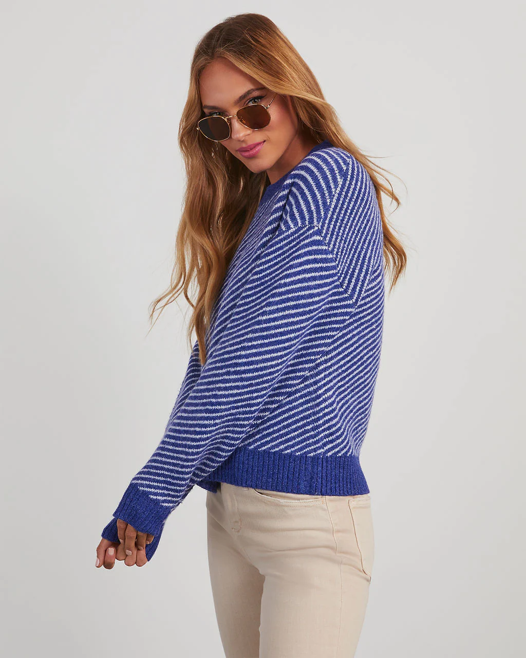 Mallory Striped Crewneck Sweater - Image 3