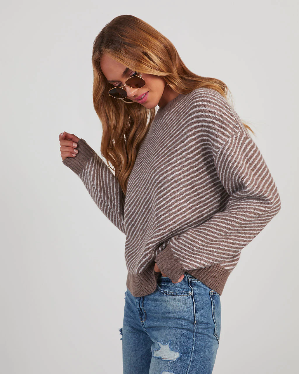 Mallory Striped Crewneck Sweater - Image 9