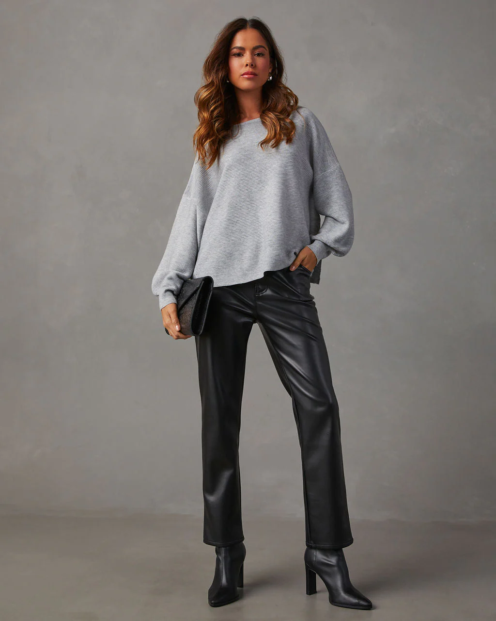 Mandie Oversized Knit Sweater - Image 2
