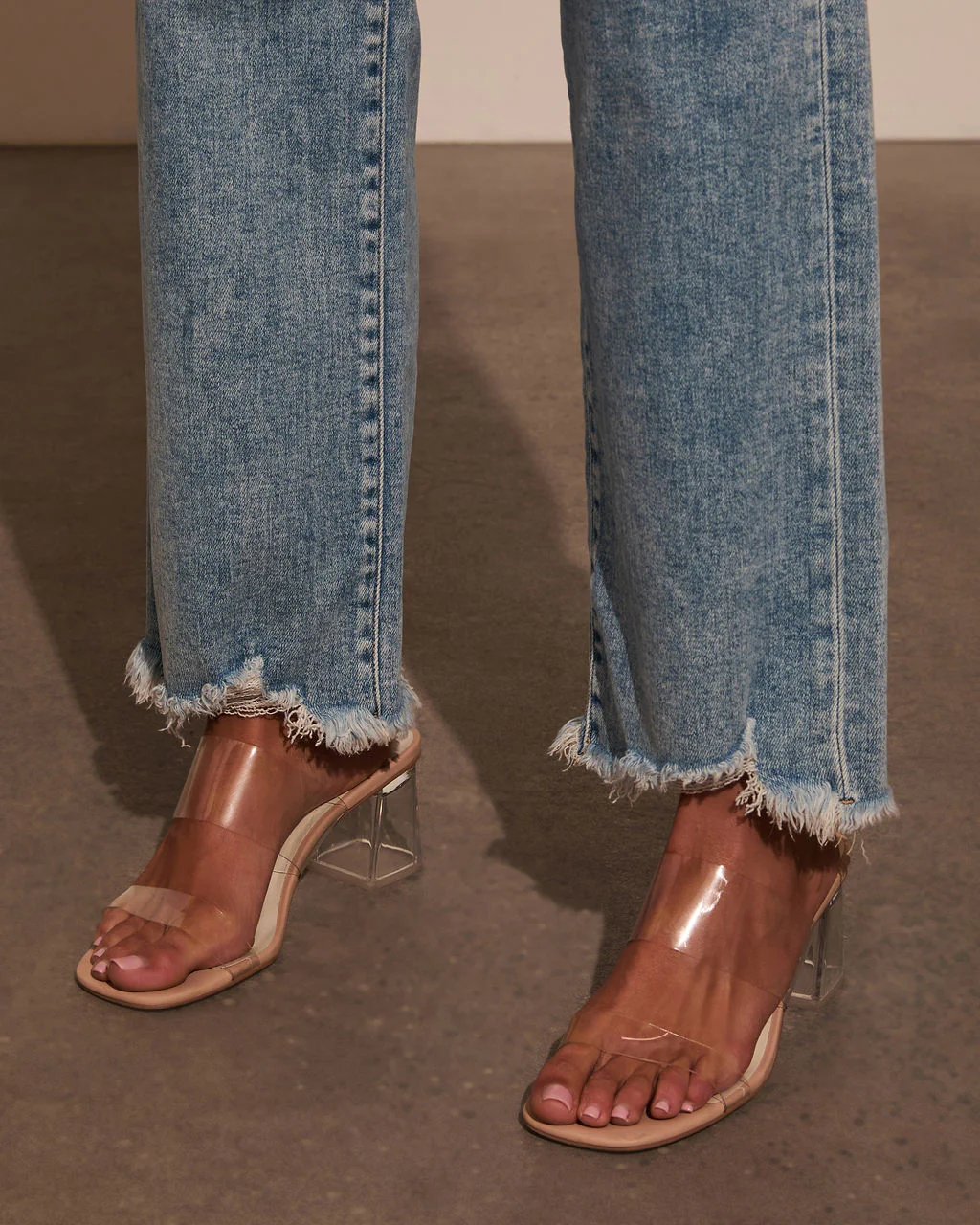 Mandy High Rise Stretch Frayed Relaxed Denim - Image 6