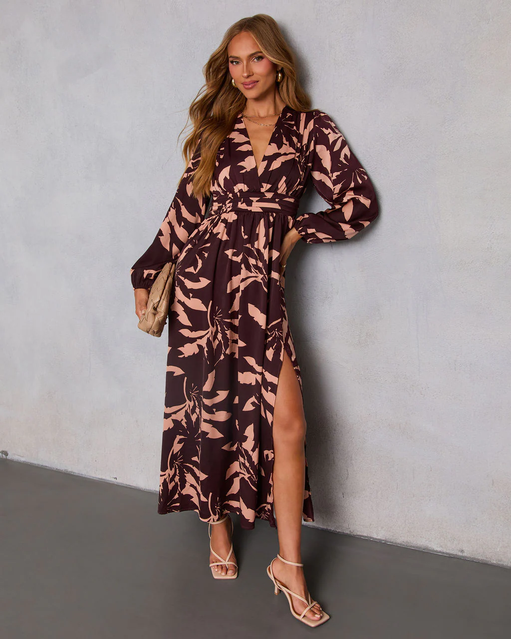 Maple Bloom A Line Maxi Dress - Image 5