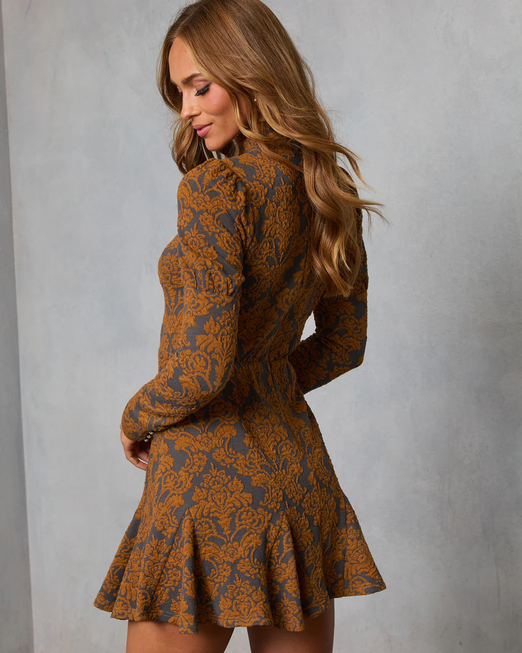 Maple Mood Mock Neck Mini Dress - Image 4