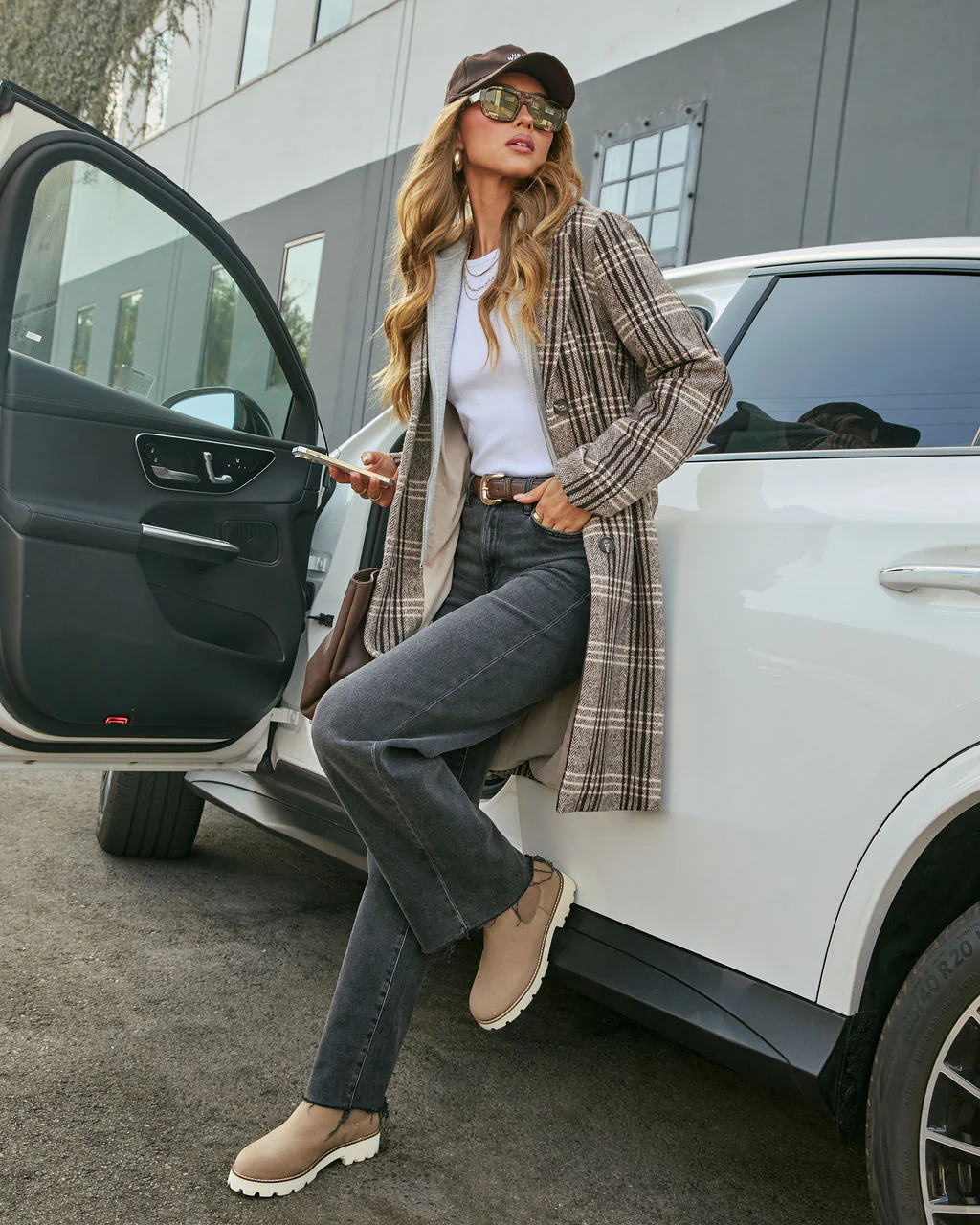 Maplewood Plaid Twofer Hoodie Coat - Image 6