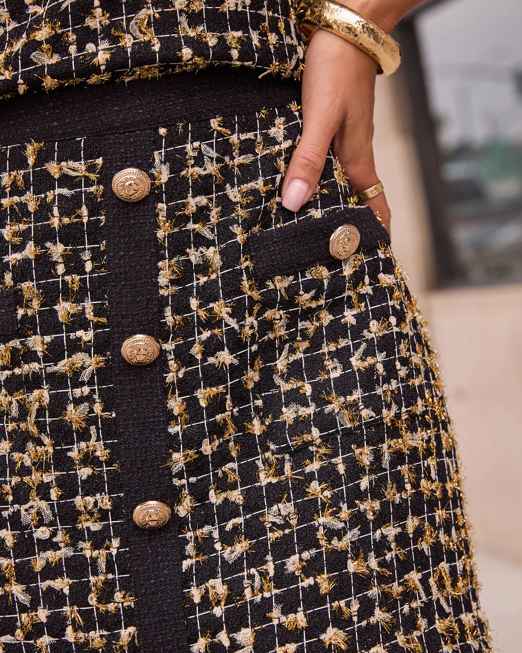 Marais Tweed Mini Skirt - Image 6