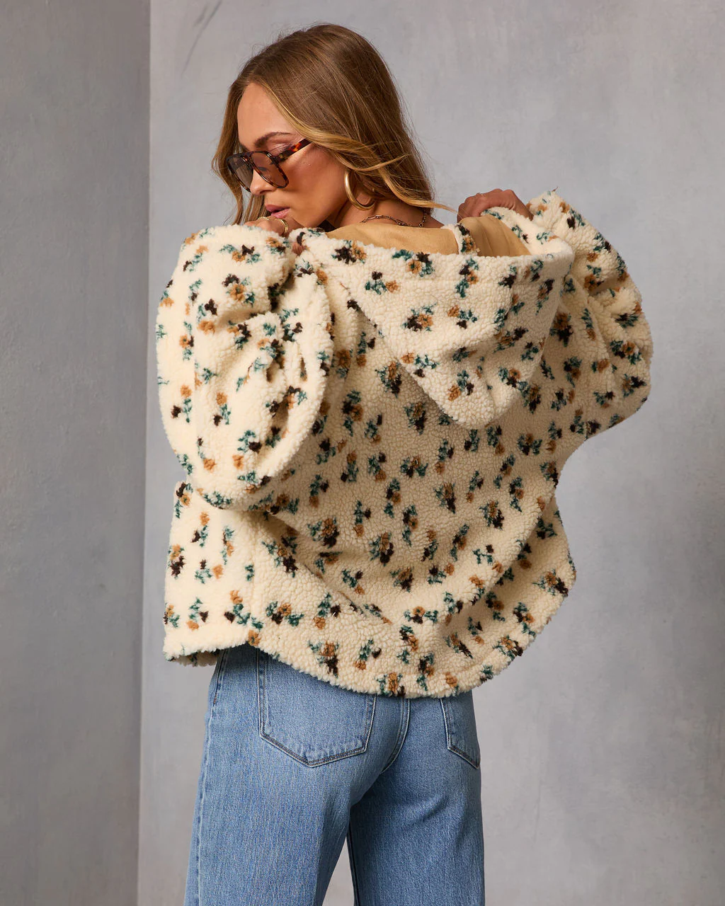 Marayla Sherpa Print Standard Jacket - Image 4