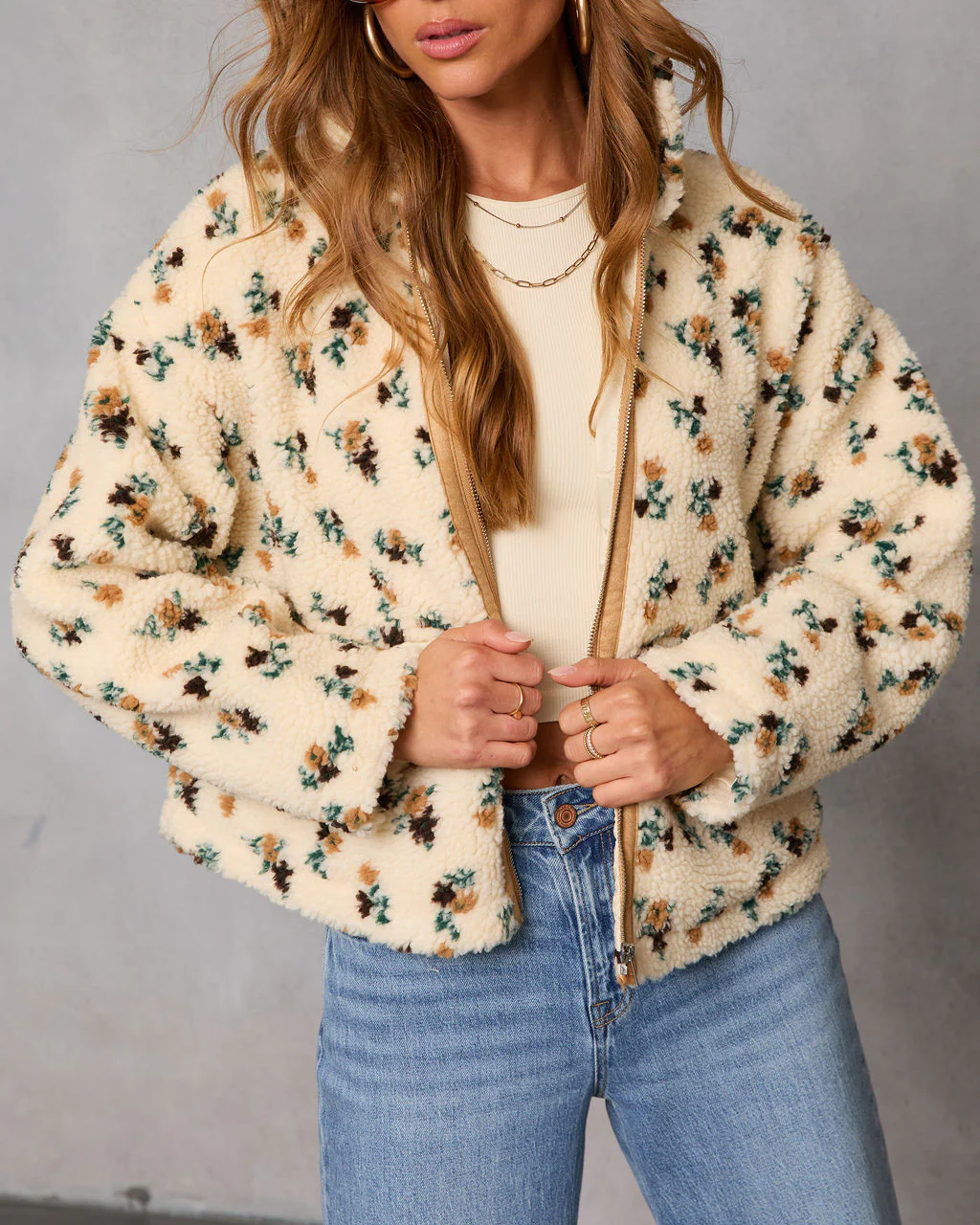 Marayla Sherpa Print Standard Jacket - Image 5