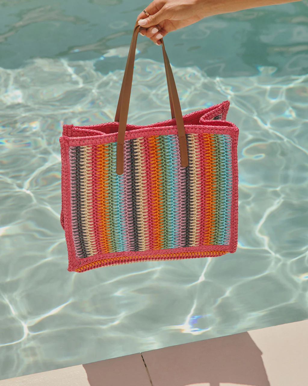 Marbelle Striped Tote Bag - Image 5