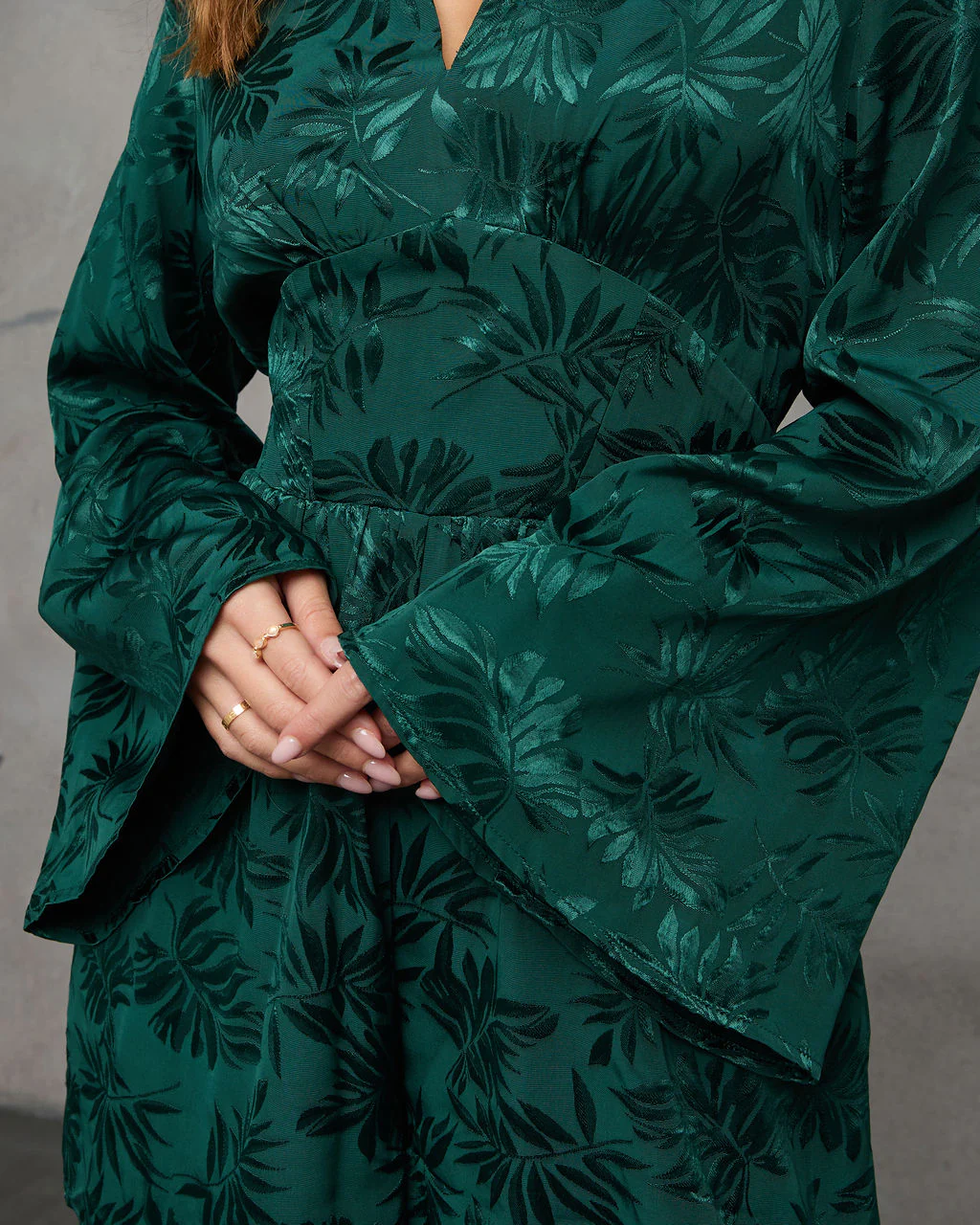 Marena Jacquard Pocketed Romper - Image 5