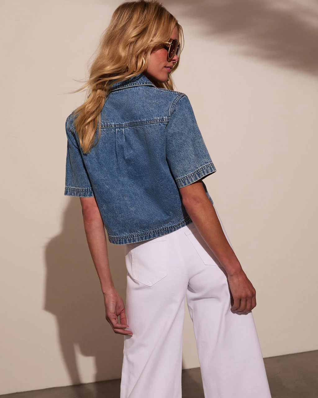 Mariah Front Tie Denim Top - Image 4