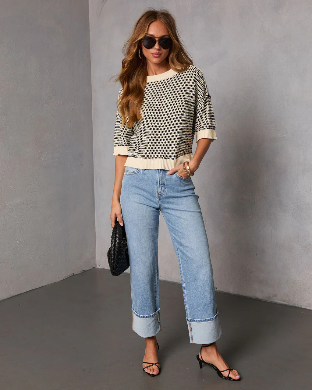 Marinda Contrast Knit Sweater - Image 2