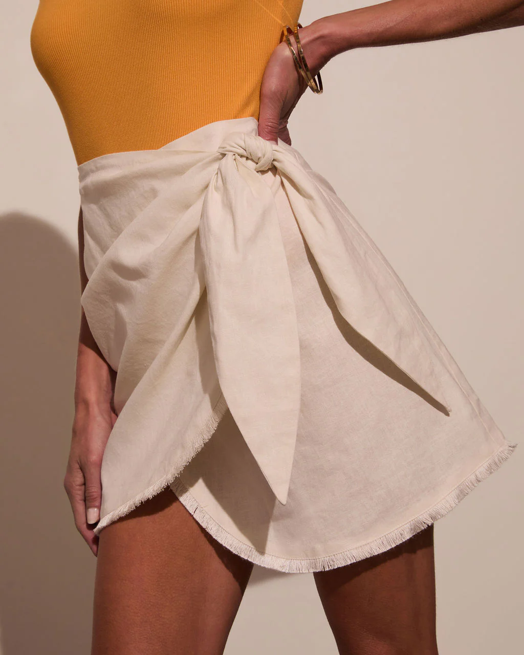 Marisol Wrap Mini Skirt - Image 3