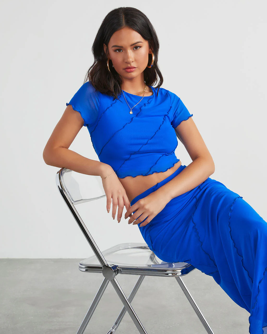 Markella Lettuce Trim Crop Top - Image 8