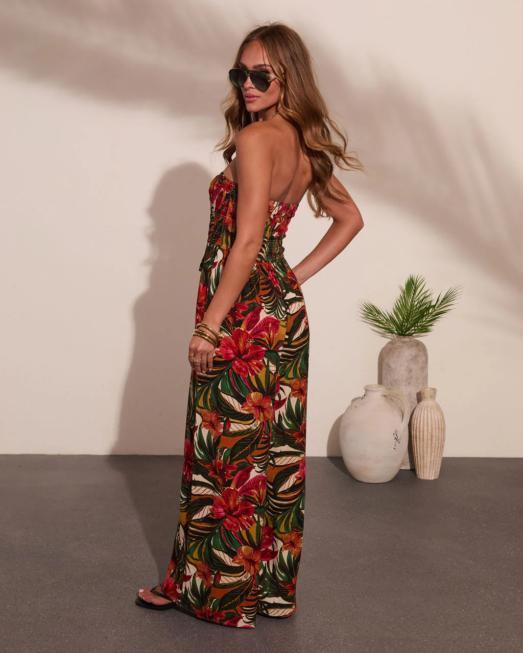 Markey Abstract Strapless Jumpsuit - Image 10