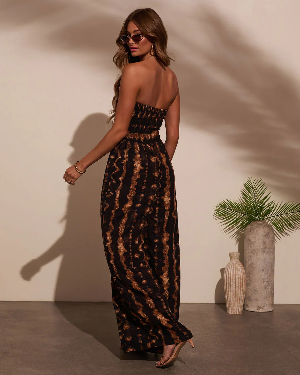 Markey Abstract Strapless Jumpsuit - Image 4