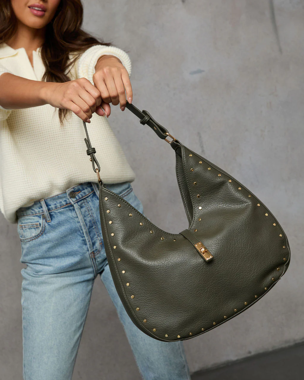 Marleen Studded Tote Bag - Image 11
