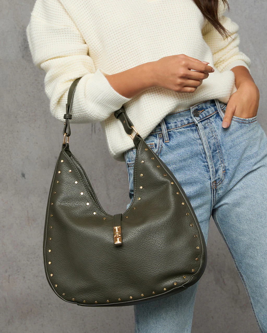Marleen Studded Tote Bag - Image 12