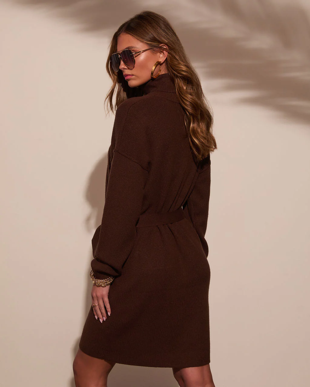 Marsella Tie Waist Mini Sweater Dress - Image 16