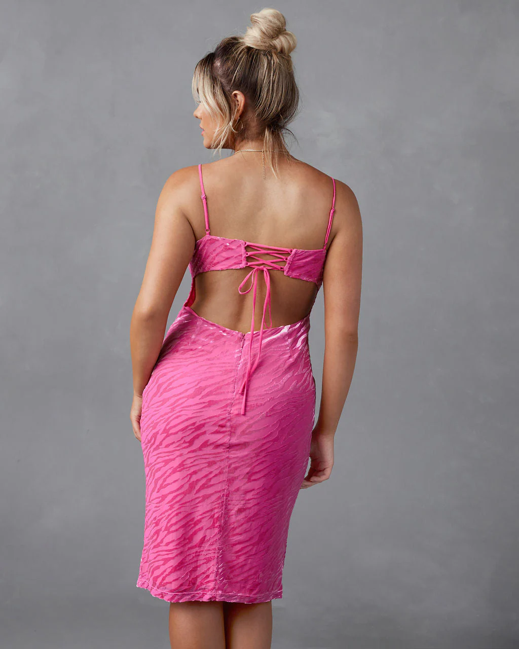 Martini Velvet Slit Midi Dress - Image 2