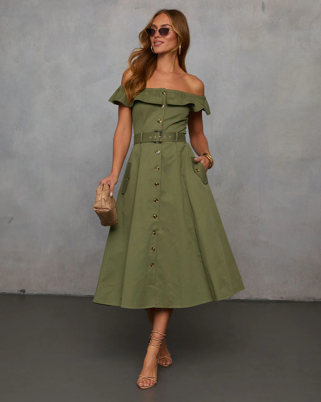 Maryanne Belted Utility Midi Dress - Image 5