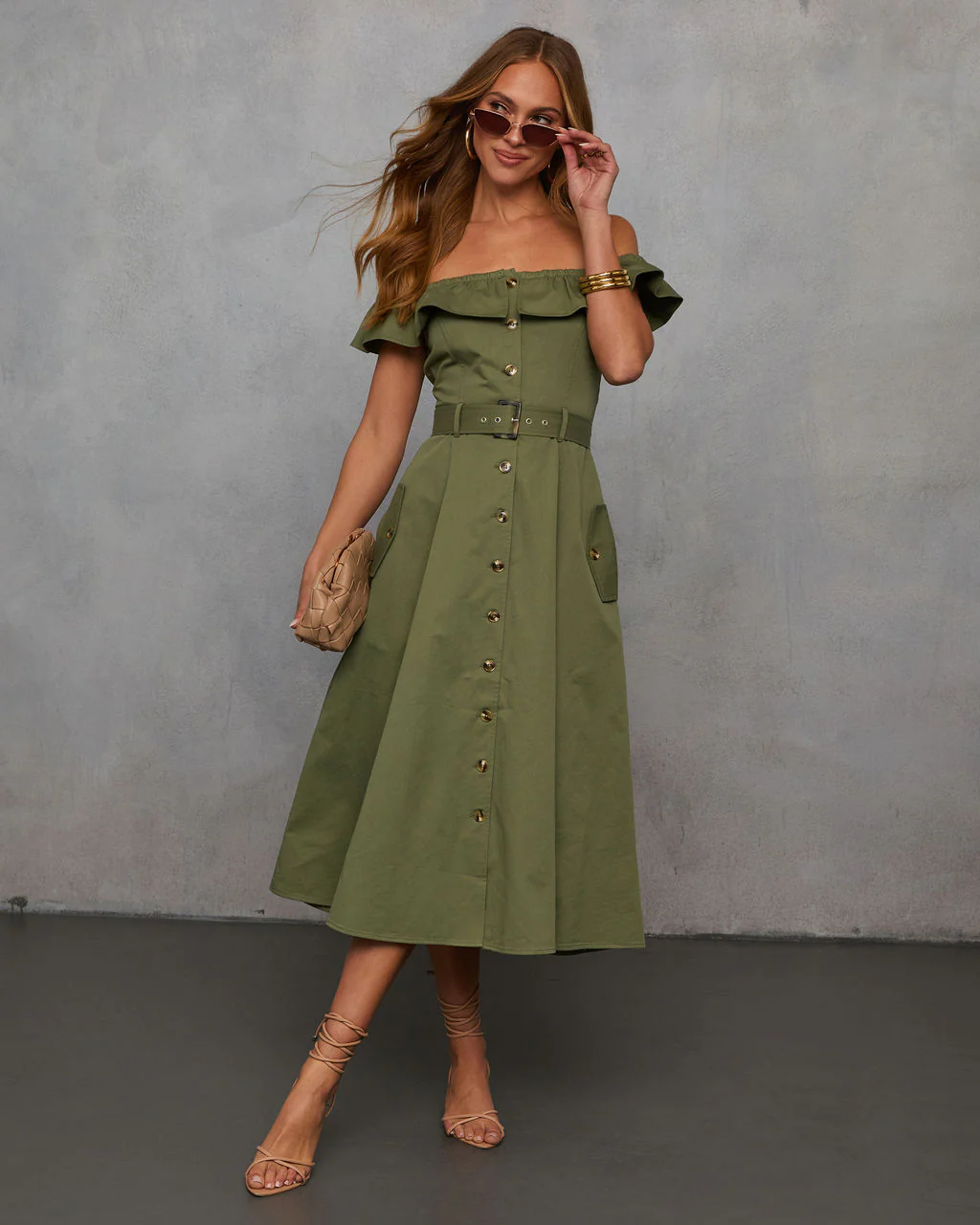 Maryanne Belted Utility Midi Dress - Image 6