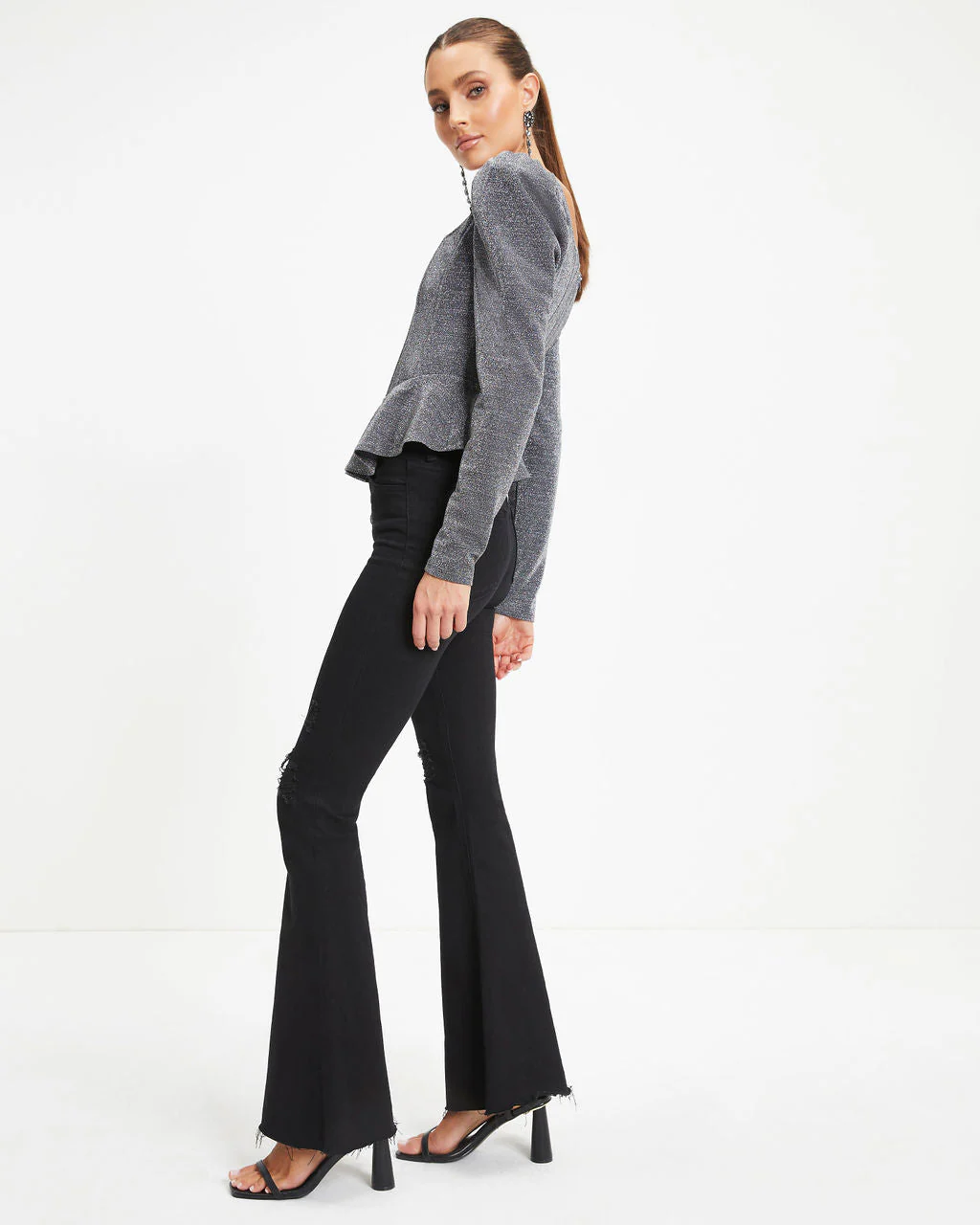 Matrix Metallic Peplum Top - Image 5