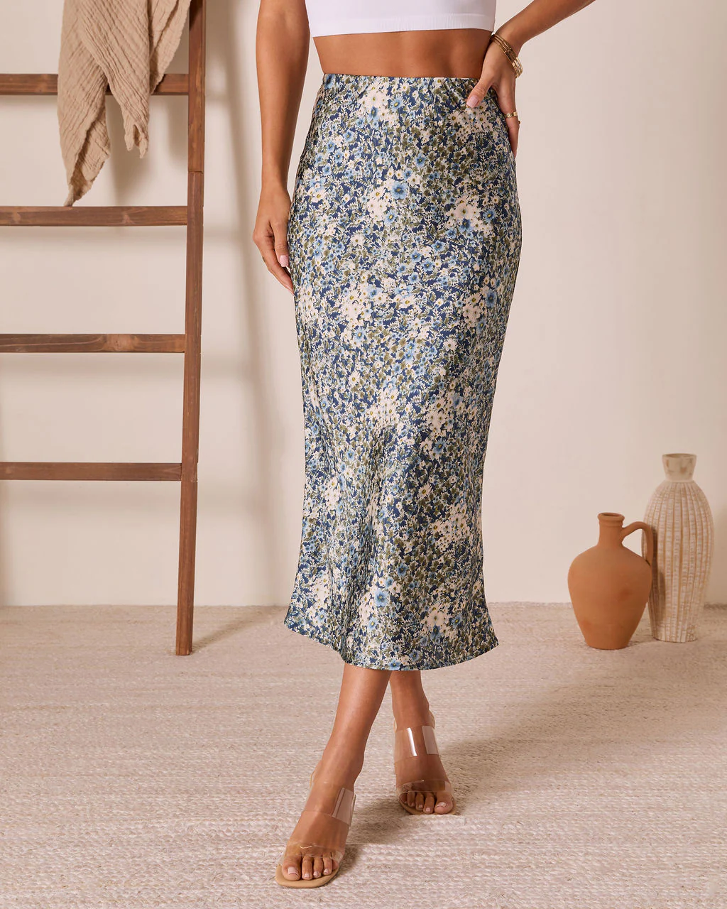 Poppy Dust Floral Maxi Skirt - Image 2
