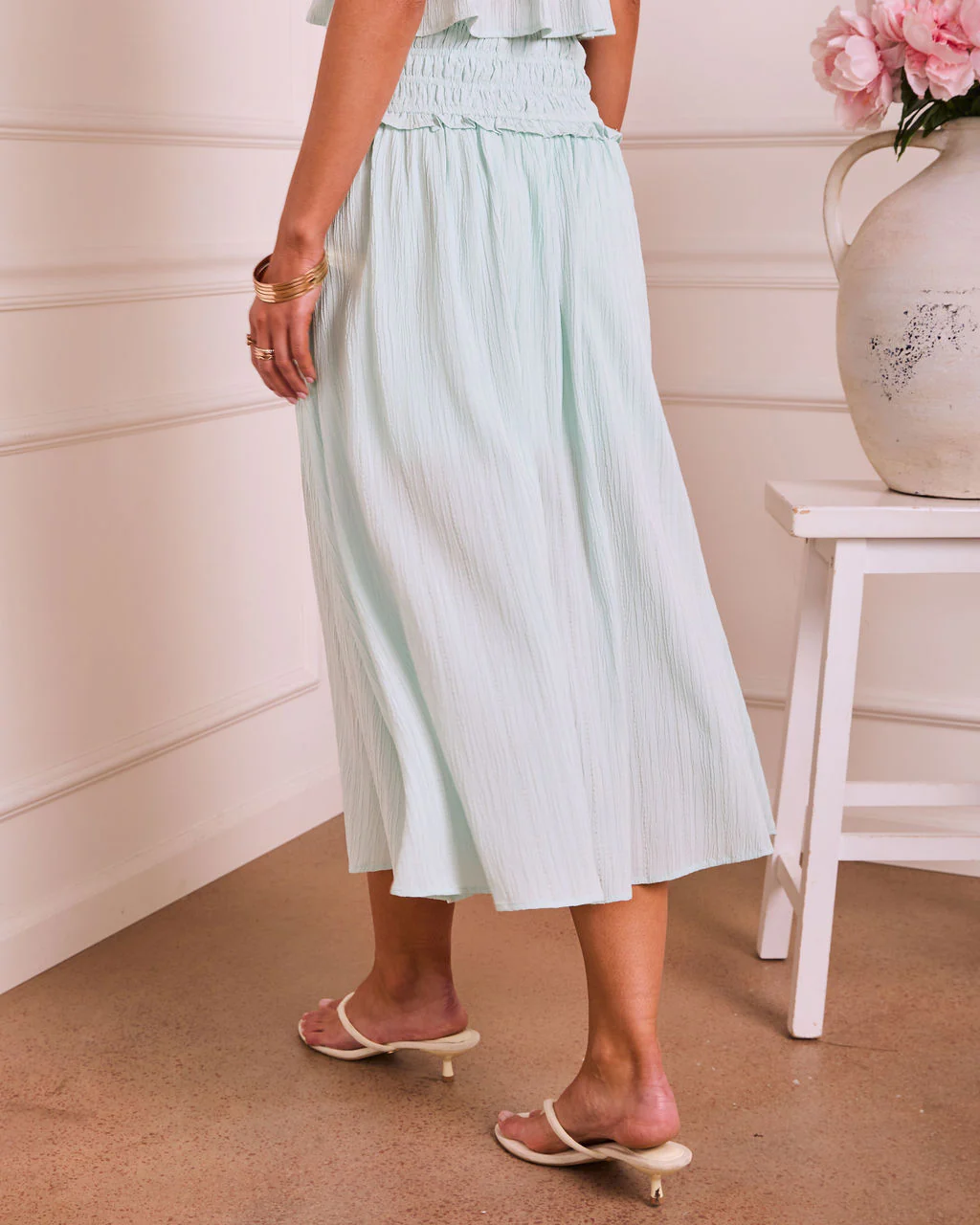 Floaty Grace Front Tie Maxi Skirt - Image 4