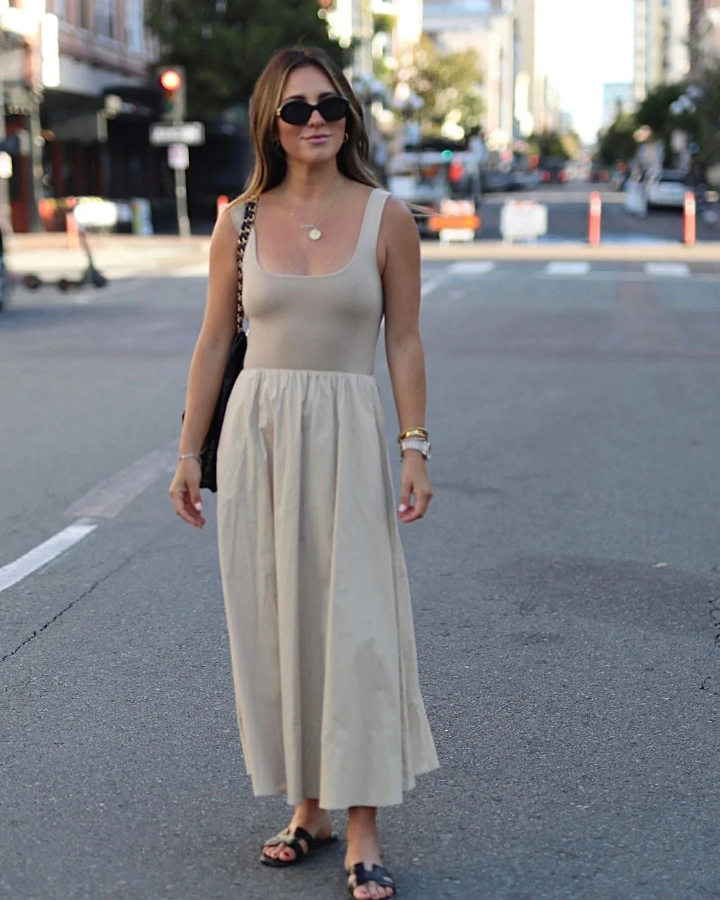 Maxime Knit Cotton Pocketed Midi Dress - Image 10