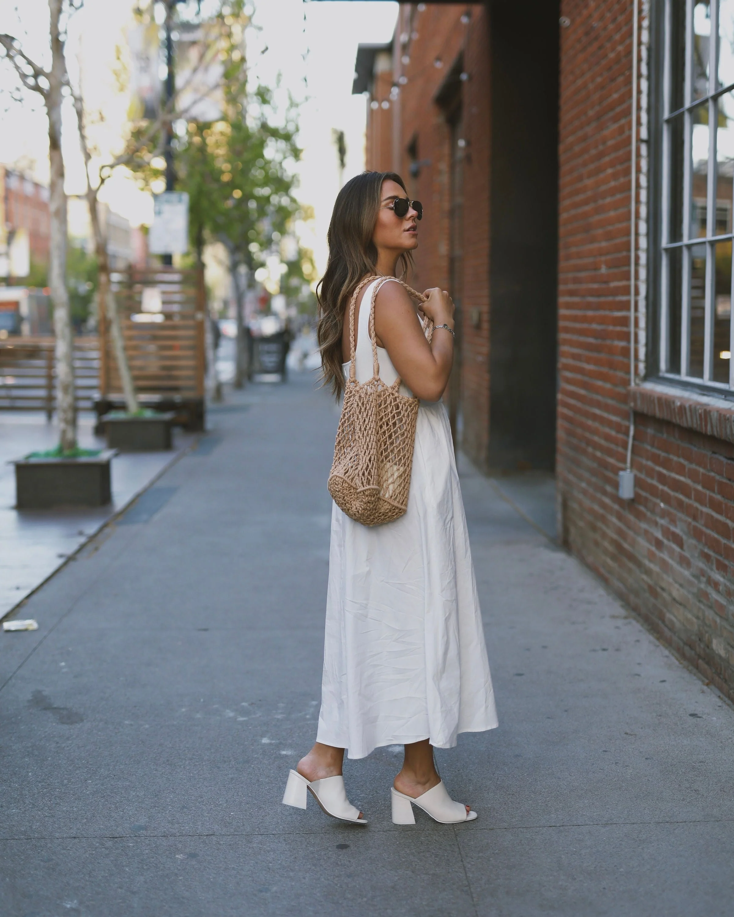Maxime Knit Cotton Pocketed Midi Dress - Image 9