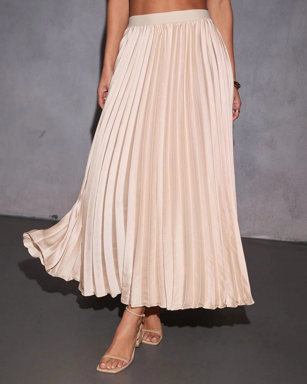 Meet At Dawn Pleated Maxi Skirt - Image 2