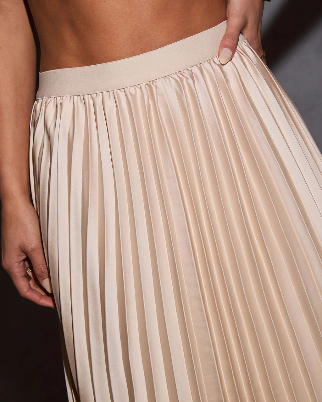 Meet At Dawn Pleated Maxi Skirt - Image 6