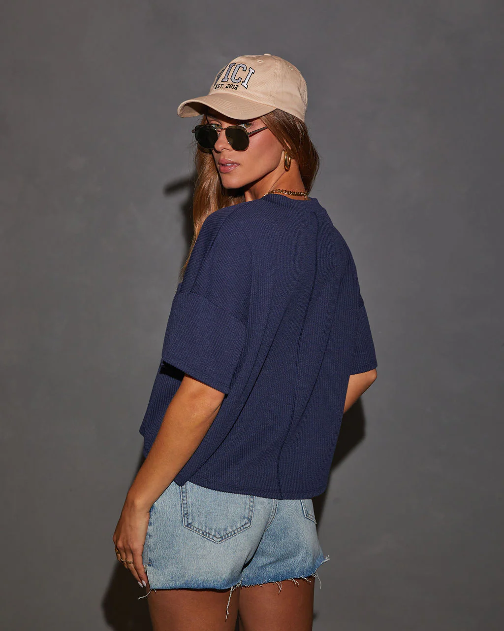 Megan Rib Knit Short Sleeve Top - Image 4