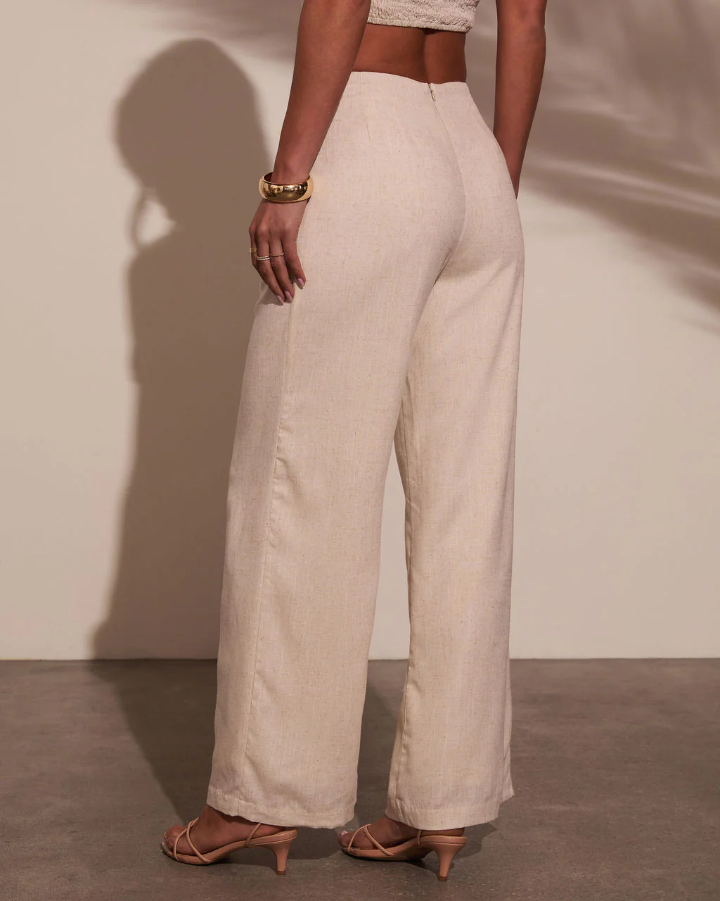 Melanie Wide Leg Linen Pants - Image 4