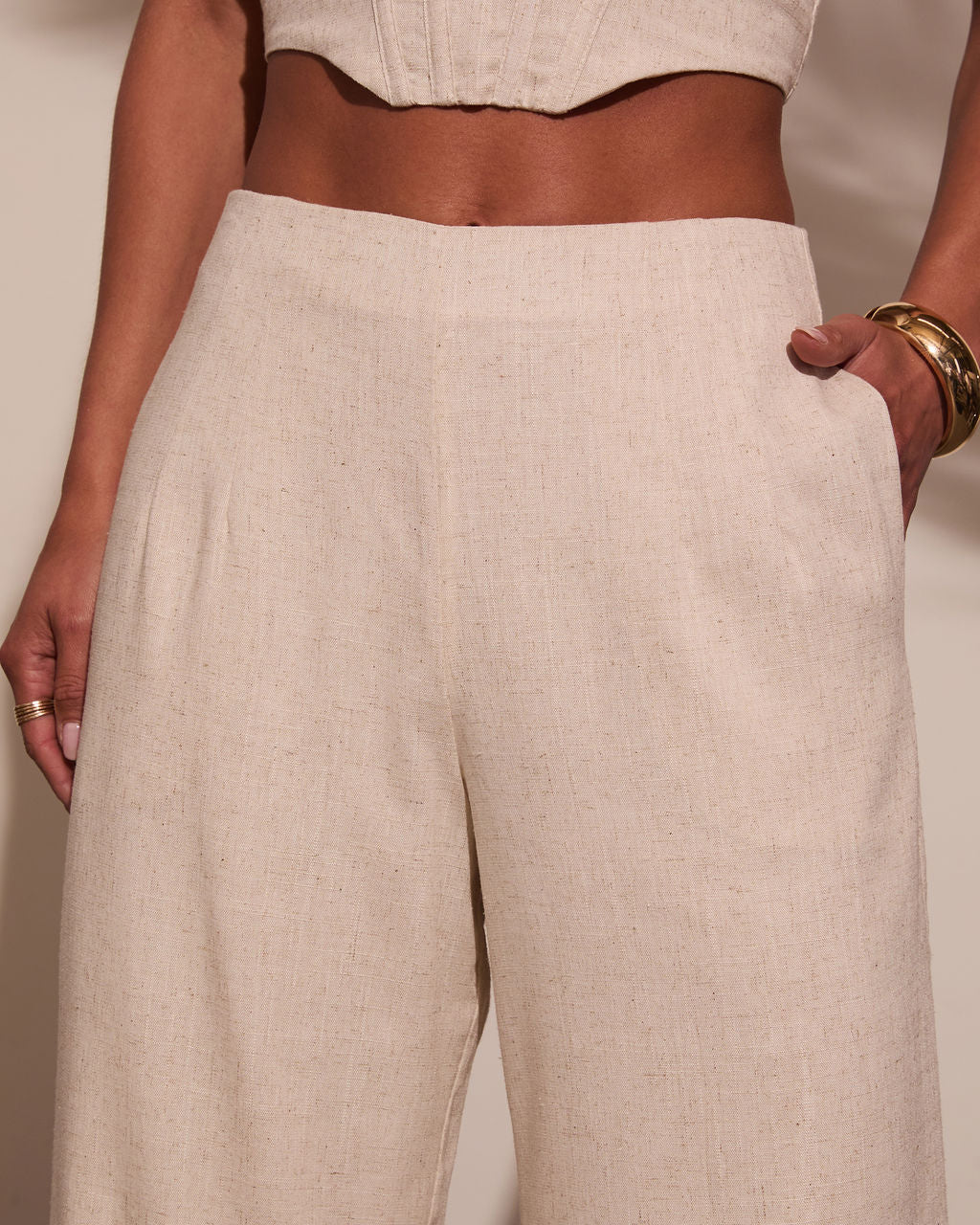 Melanie Wide Leg Linen Pants - Image 6