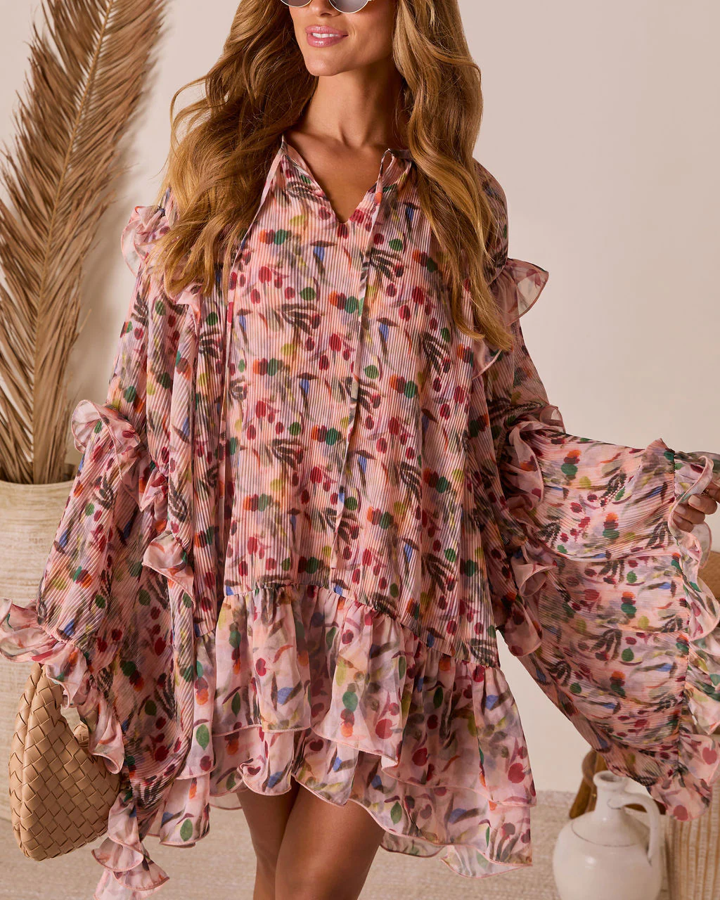 Melodic Ruffle Mini Dress - Image 5